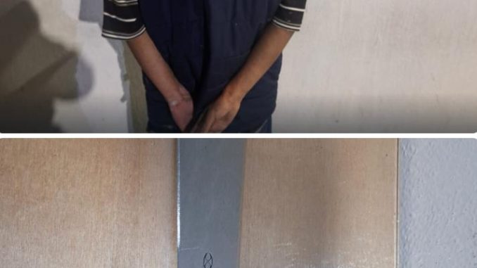Policía Municipal detiene a sujeto en portación de un arma prohibida