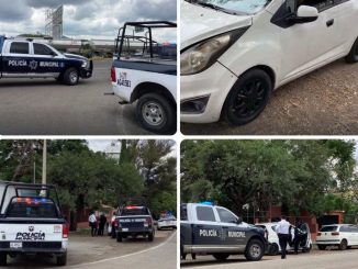 Policía Municipal detiene a dos personas que remolcaban vehículo con reporte de robo