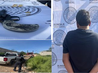 Policías Estatales y Municipales de Asientos detienen a sujeto en poder de arma corta de fuego en la comunidad de Villa Juárez