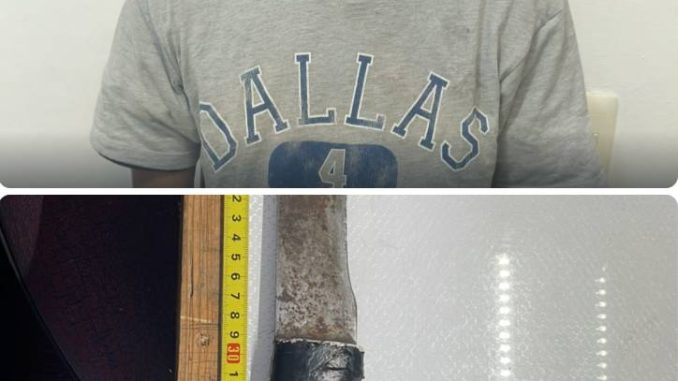 Policía Municipal detiene a sujeto en portación de arma prohibida