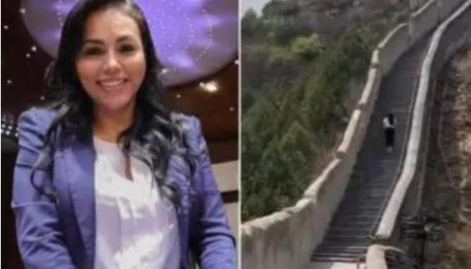 Sandra Anaya, diputada de Morena, presume viaje a la Muralla China