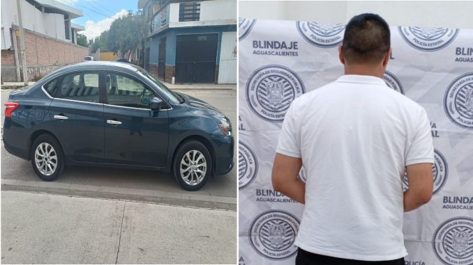 Policías Estatales aseguran vehículo con reporte de robo