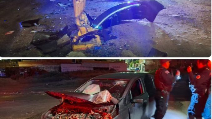 Policía Vial asiste accidente de tránsito entre un vehículo y un objeto fijo