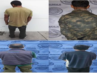 Policías Estatales detienen a cuatro sujetos que tenían en su poder envoltorios de sustancias granuladas al parecer cristal