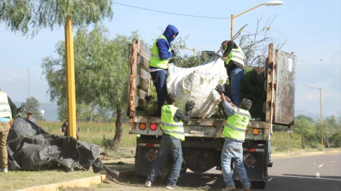 Realiza Municipio Operativo de limpieza en Tercer Anillo al poniente de la ciudad