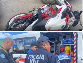 Policía Vial atiende accidente tipo corte de circulación en la colonia Las Cumbres