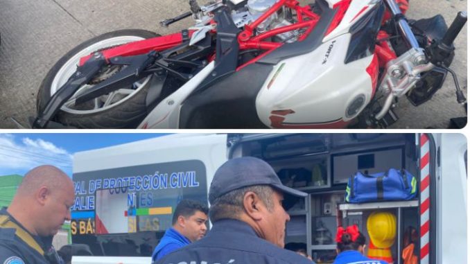 Policía Vial atiende accidente tipo corte de circulación en la colonia Las Cumbres