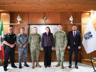 Gobernadora Tere Jiménez se reúne con nuevo Comandante de la V Región Militar para reforzar Seguridad en ña zona centro-occidente