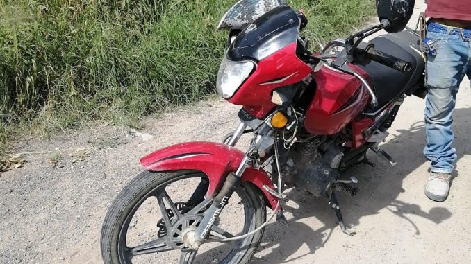Sujeto que tripulaba una moto con alteraciones en la placa VIN fue detenido por Policías Estatales en Jesús María