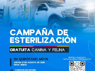 Quirófano Veterinario Móvil dará servicios gratuitos en el Guadalupe Peralta y Paseos de San Antonio