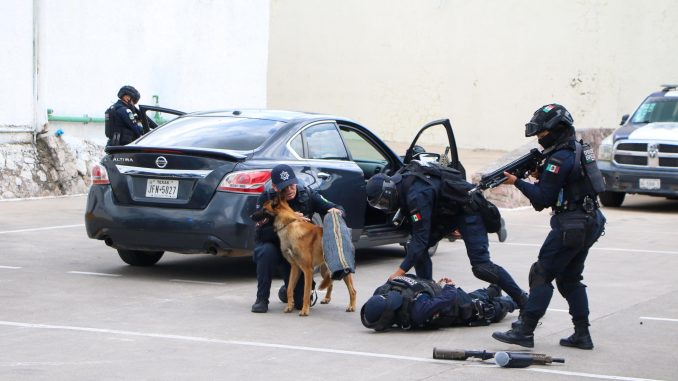 Se muestra parte del trabajo operativo y preventivo que desempeña la SSPM de Calvillo