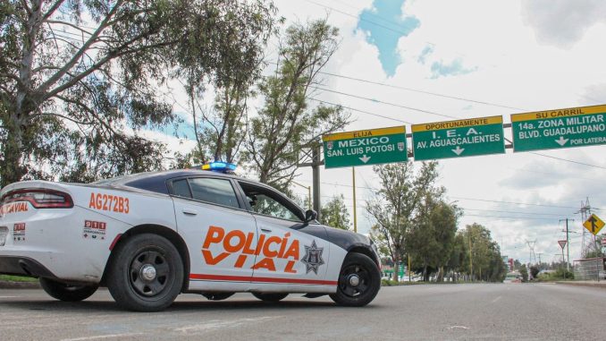 Policía Vial se mantiene atenta y trabajando para agilizar la circulación en Av. Aguascalientes