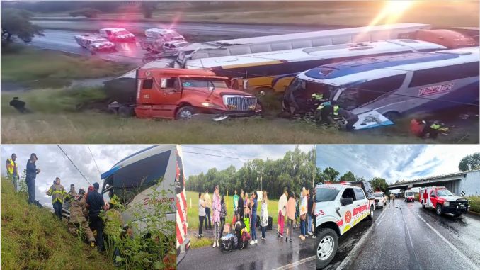 Paramédicos del helicóptero Fuerza 1 trasladan al conductor de un autobús en código rojo al HGZ 3 del IMSS