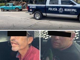 Policía Municipal detiene a dos personas por intento de robo de material de construcción en el fraccionamiento Ojo de Agua