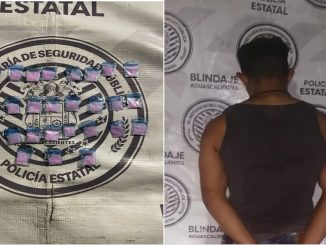 Presunto distribuidor de sustancias al parecer ilícitas fue detenido por Policías Estatales en el Municipio de San Francisco de los Romo