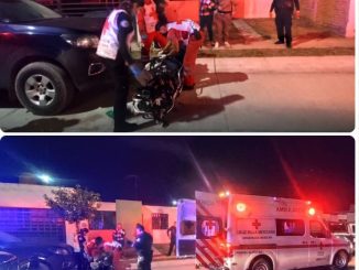 Policía Municipal asiste a hombre luego de haber sido lesionado en la cabeza