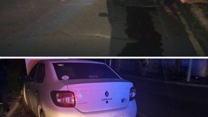 Policía Vial asiste un accidente de tránsito entre un vehículo y un objeto fijo