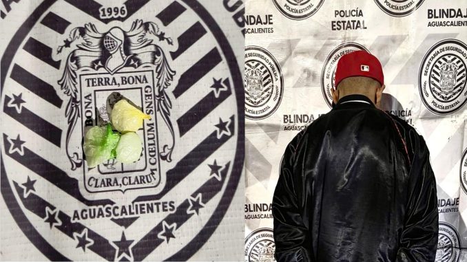 Sujeto que tenía en su poder envoltorio de sustancia granulada al tacto fue detenido por Policías Estatales