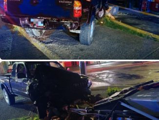 Policía Vial atiende choque de vehículo contra muro con medidores eléctricos en el fraccionamiento Olivares Santana
