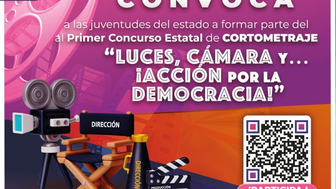Convoca IEE a primer concurso de cortometrajes por la democracia
