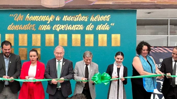 Devela IMSS Aguascalientes muro para homenajear a donadores de órganos y tejidos