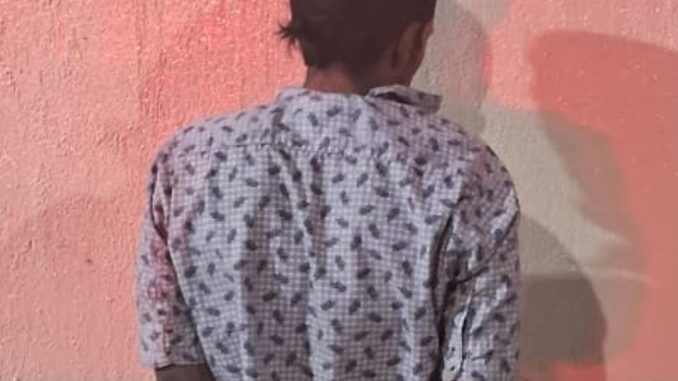 Policías Estatales detienen a sujeto en calles del fraccionamiento Las Hadas, luego de ser detectado cuando pretendía ingresar a un domicilio