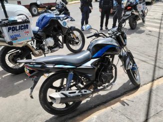 Elementos del Mando Coordinado aseguran motocicleta con alteraciones en el número de motor