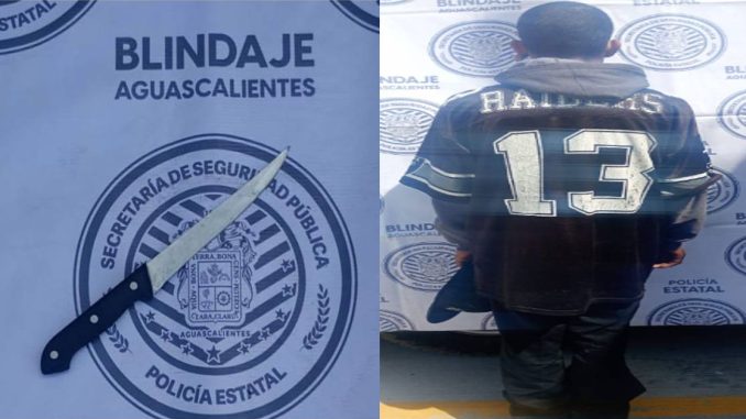 Policía Metropolitana detiene a un sujeto en poder de un arma prohibida en el fraccionamiento Ex Viñedos Guadalupe del Municipio de San Francisco de los Romo