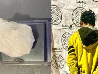 Policías Estatales detienen a un sujeto en poder de un envoltorio con presunta sustancia granulada al tacto con las características propias del cristal en Cañada Honda