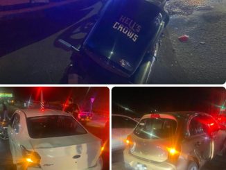 Policía Vial asiste accidente de tránsito donde se vieron involucrados dos vehículos y una motocicleta