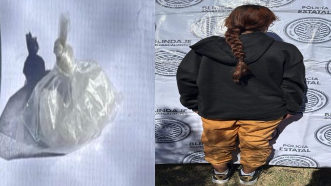 Tras persecución a pie tierra Mujer es detenida por la Policía Metropolitana, tras detectar entre sus pertenencias un envoltorio con sustancia granulada al parecer cristal