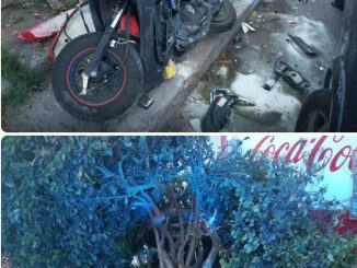 Policía Vial atiende percance contra objeto fijo en el fraccionamiento Nazario Ortiz Garza