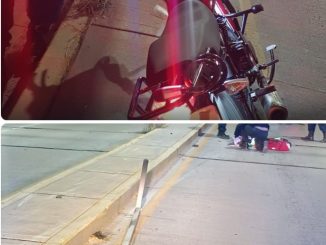 Policía Vial atiende accidente de motociclista contra objeto fijo que dejó un lesionado
