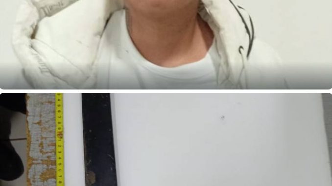 Policía Municipal detuvo a joven por portación de arma prohibida en el fraccionamiento Rodolfo Landeros