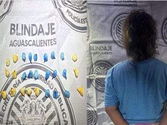 En poder de 27 envoltorios de sustancia granulada al parecer cristal fue detenida una Mujer por Policías del Mando Coordinado en Asientos