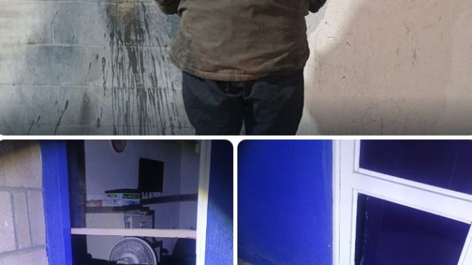Policía Municipal detiene a individuo señalado de allanamiento y daños a las instalaciones de un colegio en Haciendas de Aguascalientes