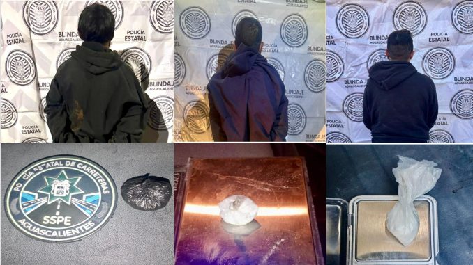 Elementos de la Policía Estatal logran la detención de 3 personas en posesión de sustancias al parecer ilícitas Elementos de la Policía Estatal logran la detención de 3 personas en posesión de sustancias al parecer ilícitas