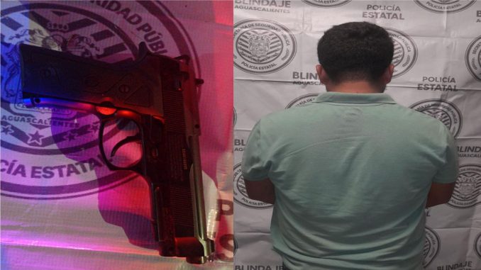 Policías Estatales en coordinación con Preventivos de Asientos detienen a presunto responsable del robo a pasajeros de un camión en la comunidad de Villa Juárez