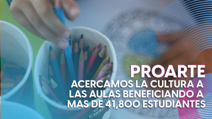 Ya son 41,800 alumnos que forman parte de PROARTE  🎨 ✍🏻 🎵