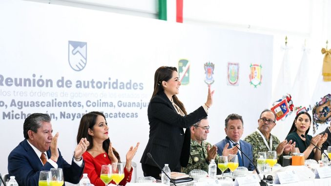 Gobernadora Tere Jiménez y Gobernadores de la Región centro-occidente del país, se reúnen para reforzar las estrategias de Seguridad
