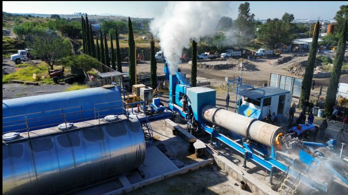 Planta de asfalto del Municipio de Aguascalientes produce 80 toneladas por hora