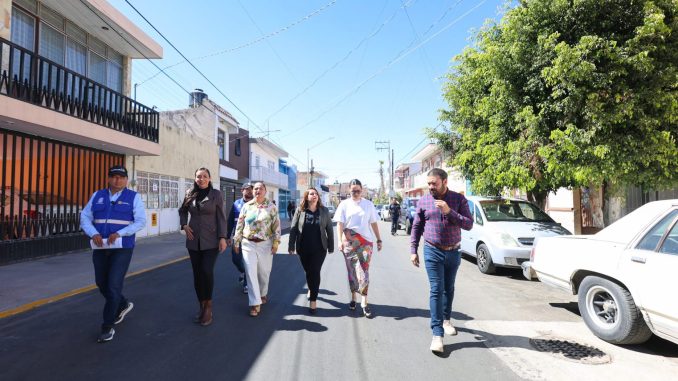 Rehabilita Municipio de Aguascalientes la calle 5 de febrero en El Llanito