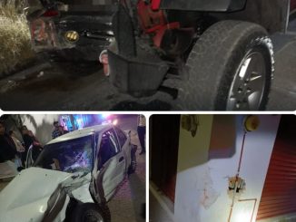 Policía Vial atiende percance entre dos vehículos que dejó un lesionado