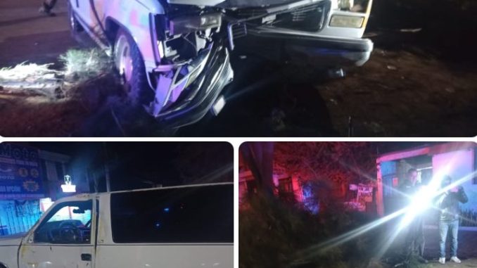 Policía Vial atiende percance contra objeto fijo con posterior volcadura en Balcones de Ojocaliente