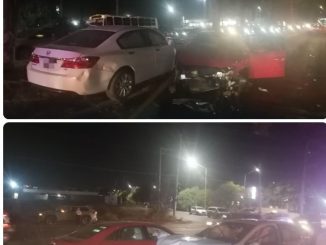 Policía Vial atiende choque entre dos vehículos en Boulevard a Zacatecas