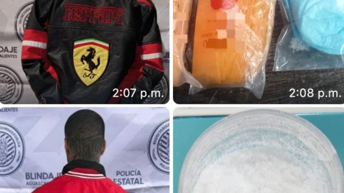 Policías Estatales de Aguascalientes detienen a dos sujetos en acciones diferentes en poder de sustancia granulada con las características de cristal