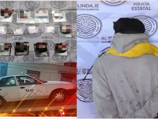 Policías Estatales detienen a conductor de auto de alquiler que tenía en su poder envoltorios de sustancia granulada al parecer cristal