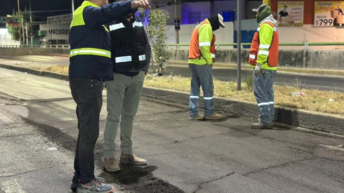 Inicia Municipio trabajos de rehabilitación en el puente superior de Av. Avenida Convención de 1914 norte