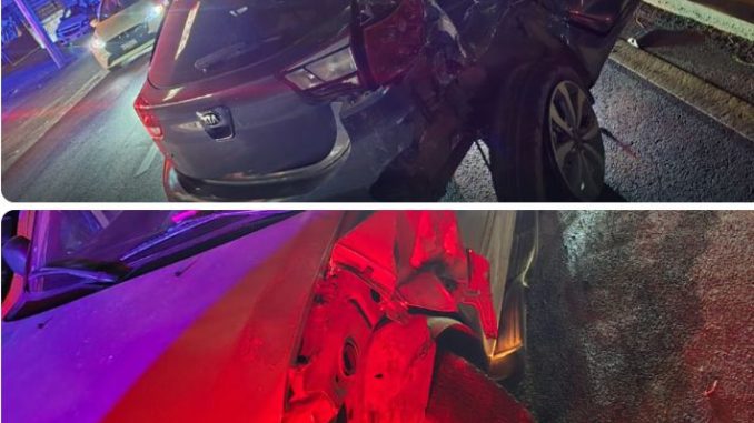 Choque entre dos vehículos en el fraccionamiento San Marcos es atendido por la Policía Vial