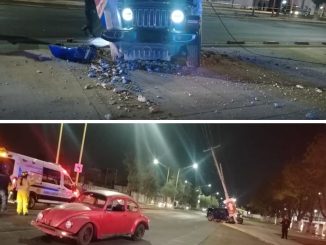 Policía Vial atiende percance en el que se vieron involucrados dos vehículos en Av. Universidad